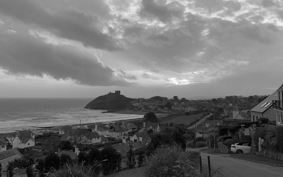 Paisaje blanco y negro